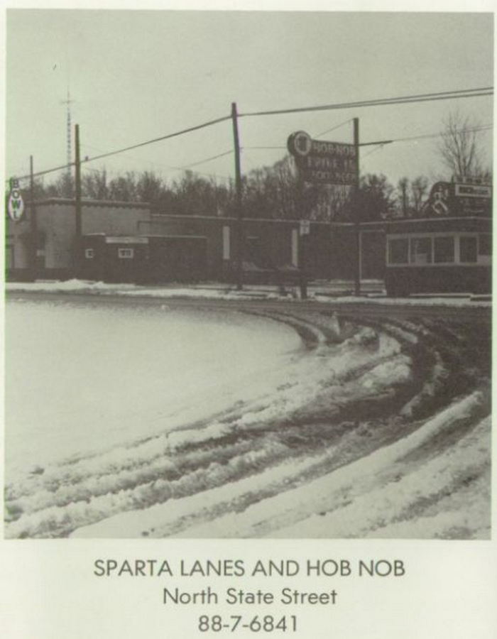 Sparta Lanes (Garden Patch Restaurant) - 1969 Sparta High School Yearbook Ad
